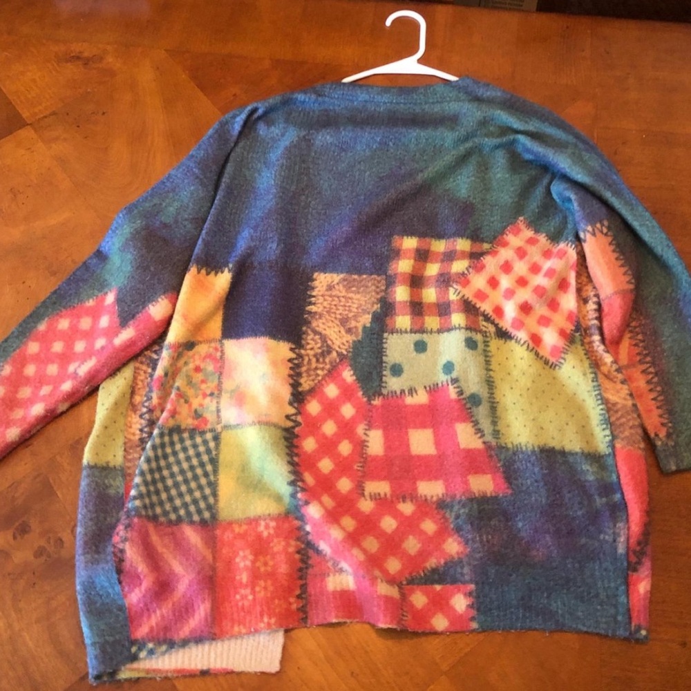 Colorful Patchwork Cardigan - Picture 2 of 2